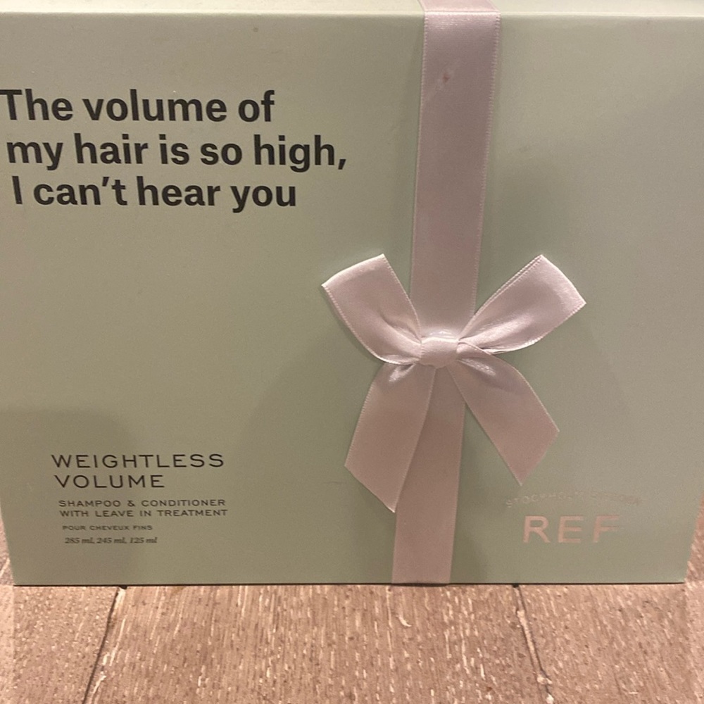 REF Weightless volume shampoo & conditioner leave in Treatment kit